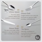 Dutch Stainless Steel Cutlery Set [Dinner Spoon | Dinner Fork | Dinner Knife | Tea Spoon]