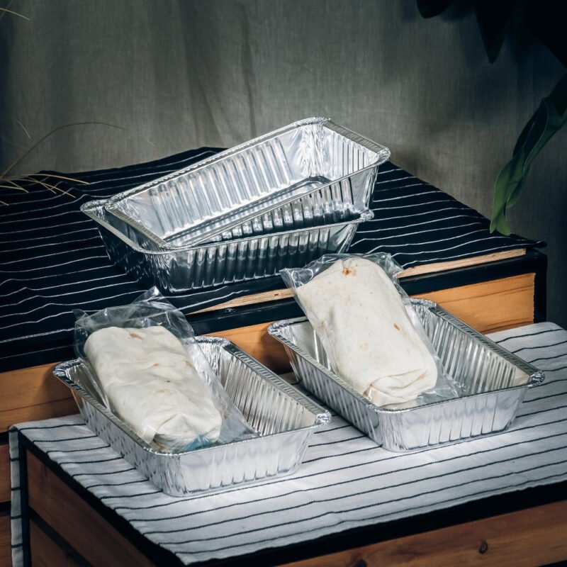 Aluminium Foil Tray (Set of 4) - 220x158x50mm